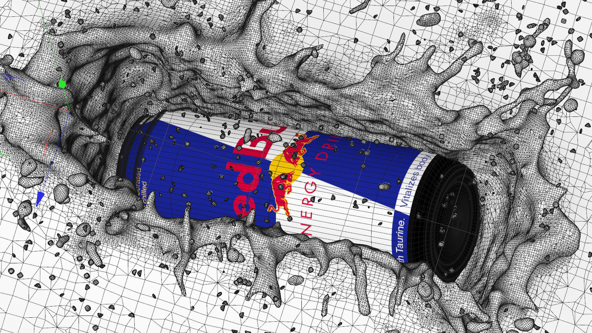 Tank Splash Animated 3D model_5