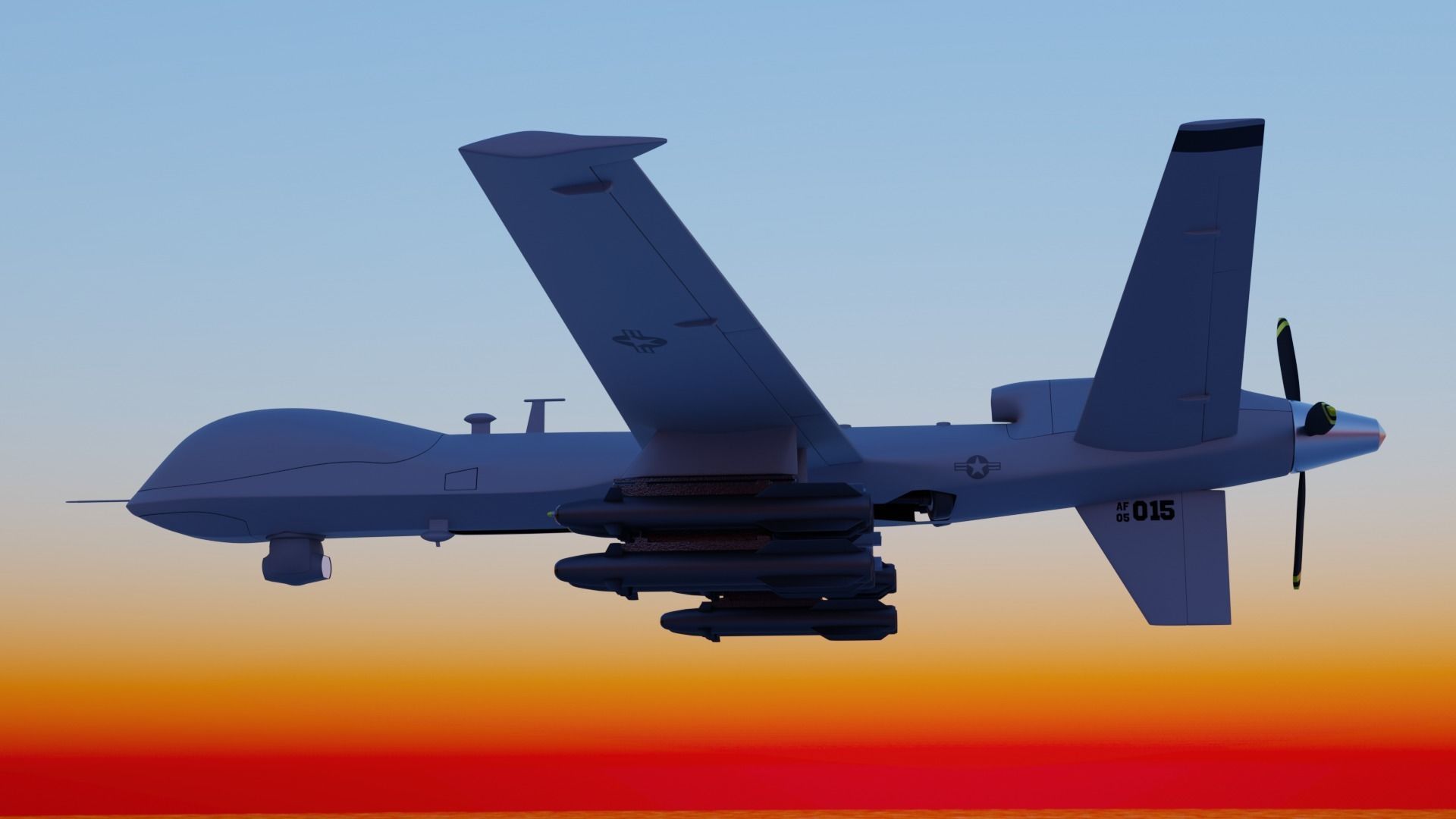 mq-9 reaper  3D model_1