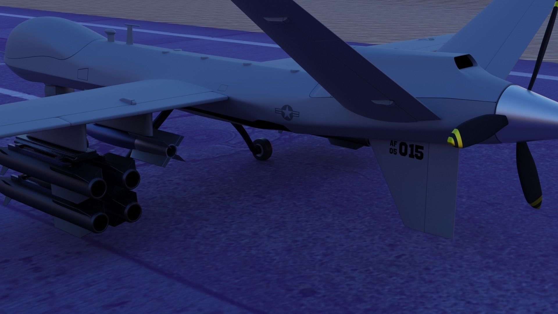 mq-9 reaper  3D model_5