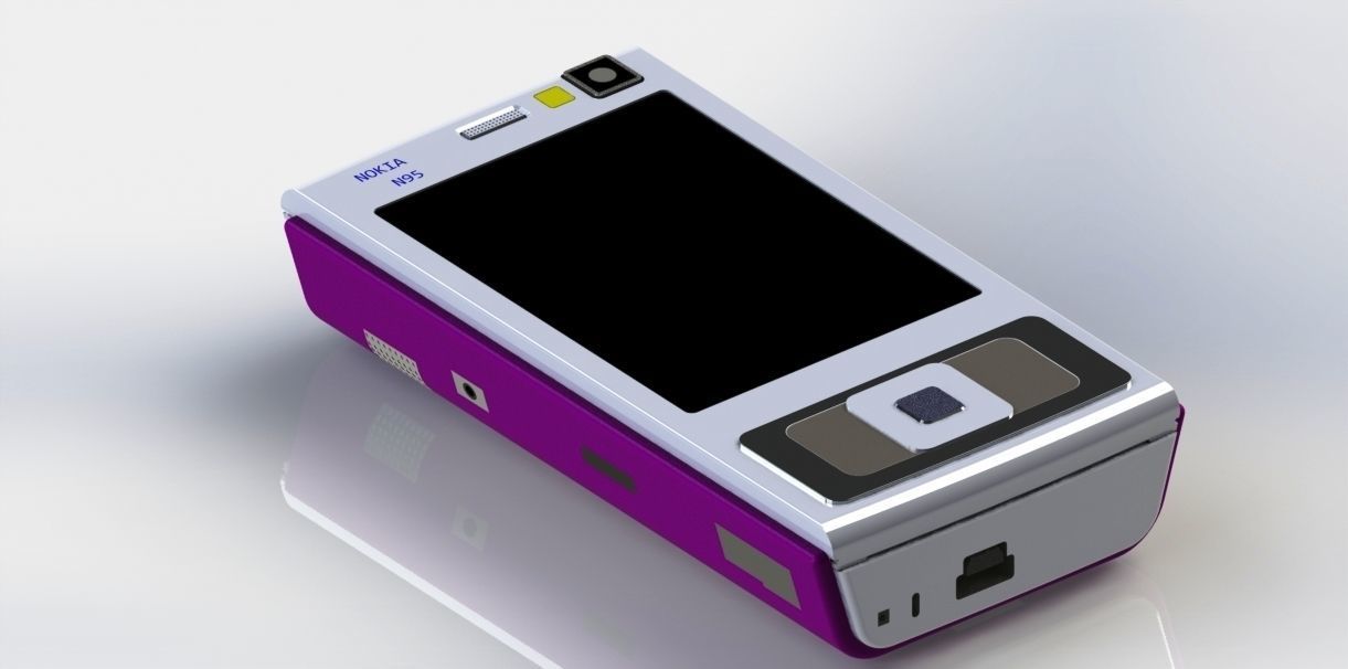 Nokia N95  3D print model_3