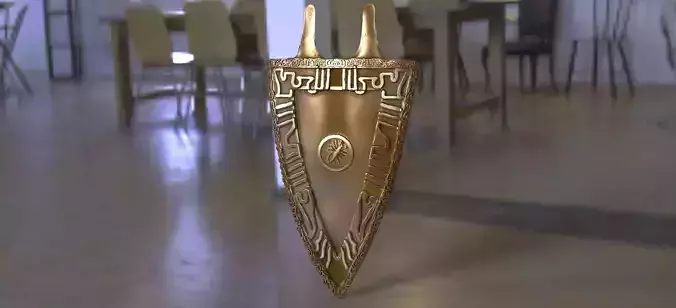 Scorpion Plate logo armor 3D model