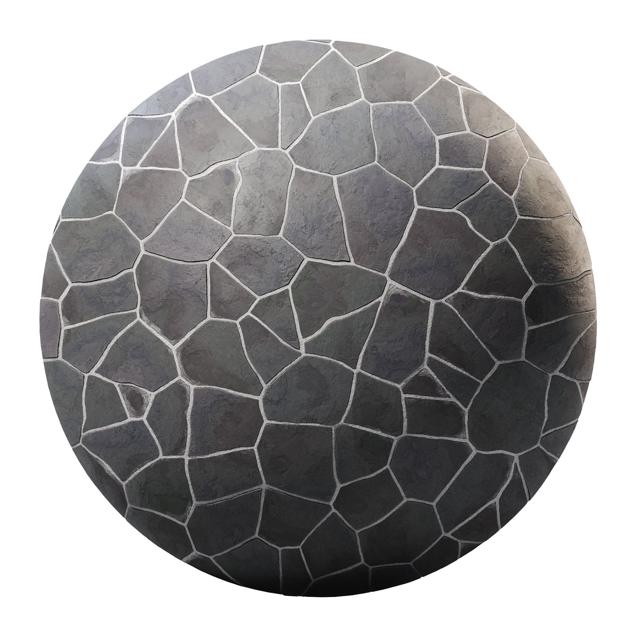 Floor Stone - PBR - 4K - PNG - Seamless 3D model_5