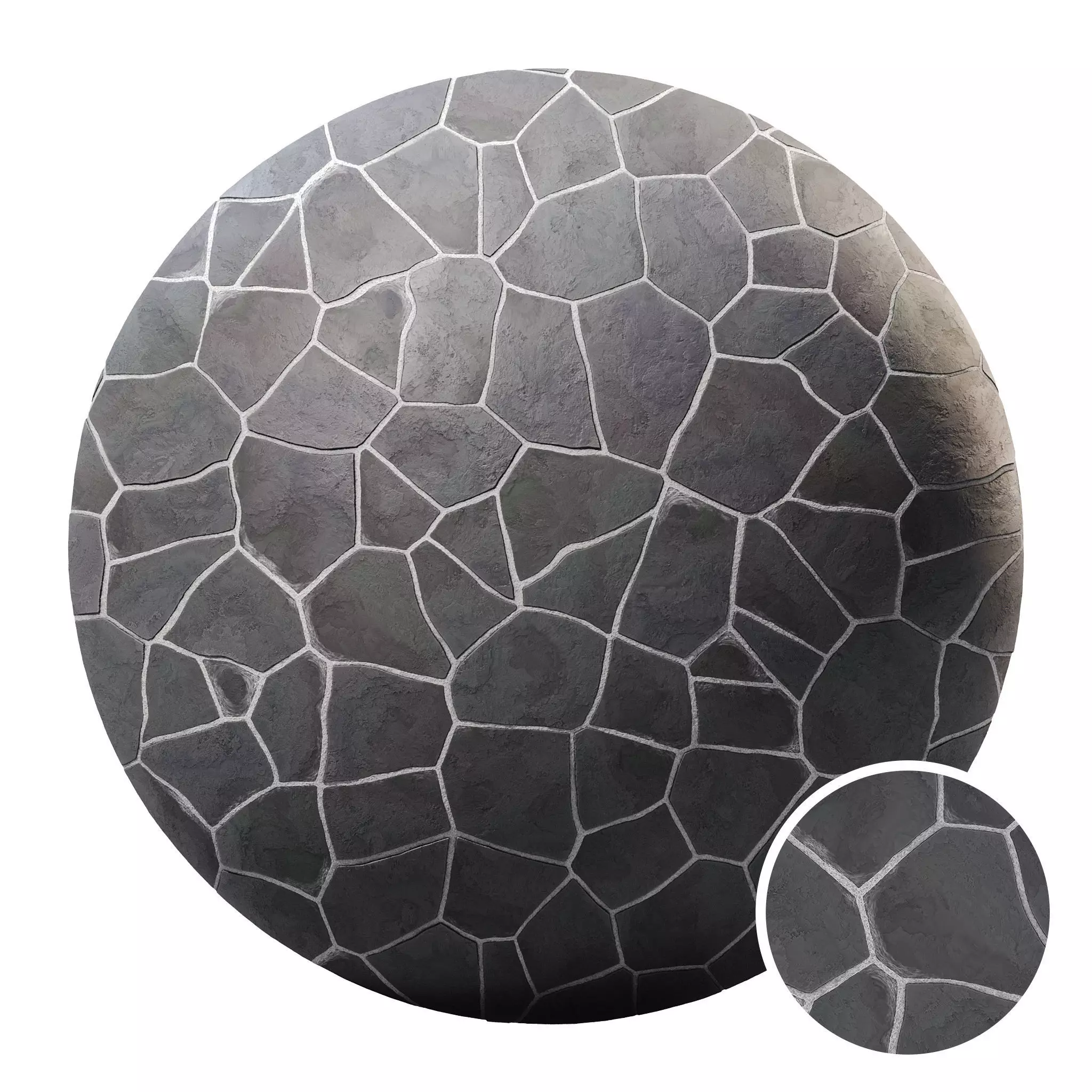 Floor Stone - PBR - 4K - PNG - Seamless 3D model_0