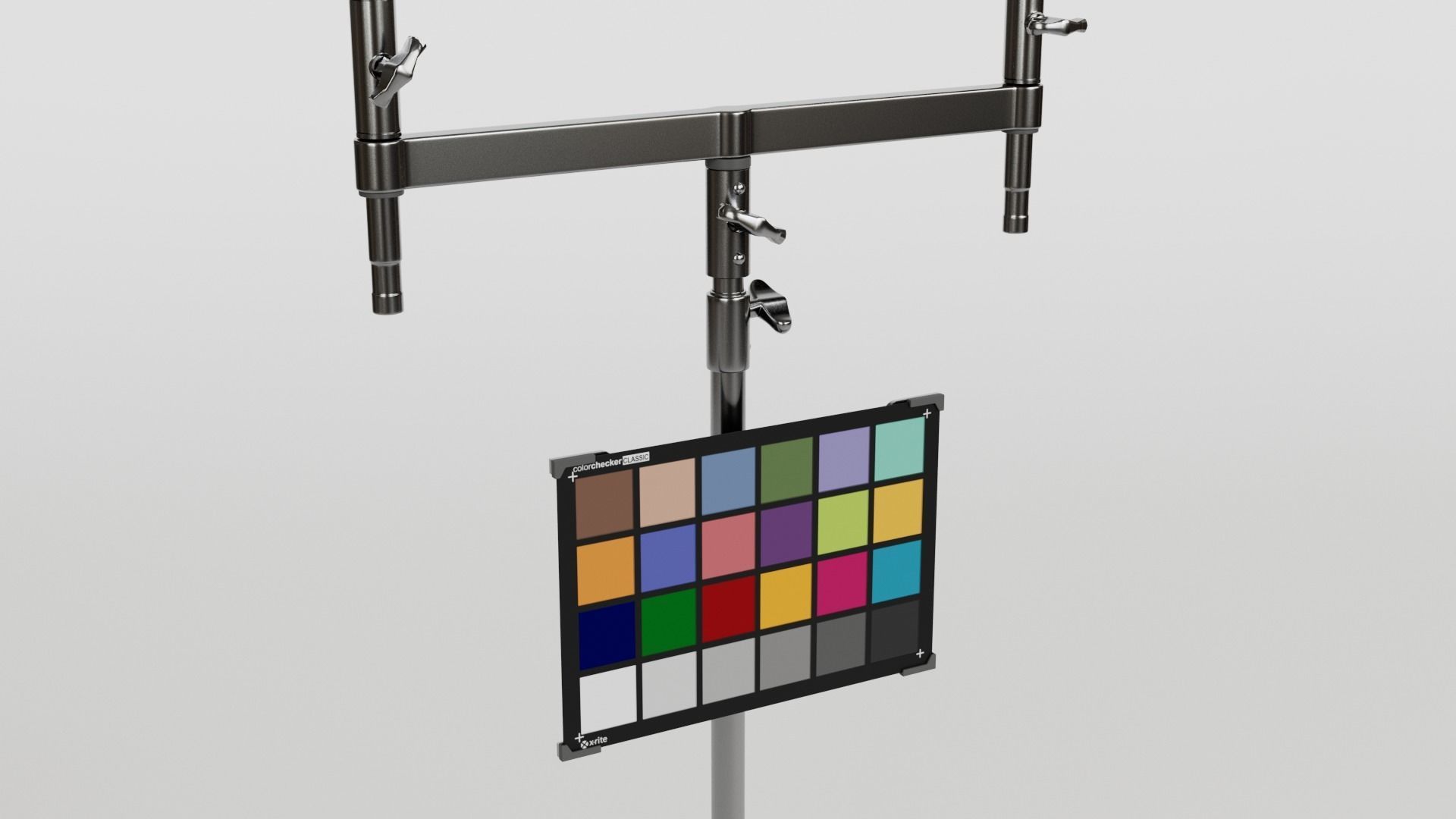 Color Checker with Chrome and Grey Ball 3D model_6