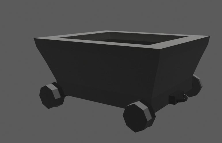 Mine tools and crystals Low-poly 3D model_5