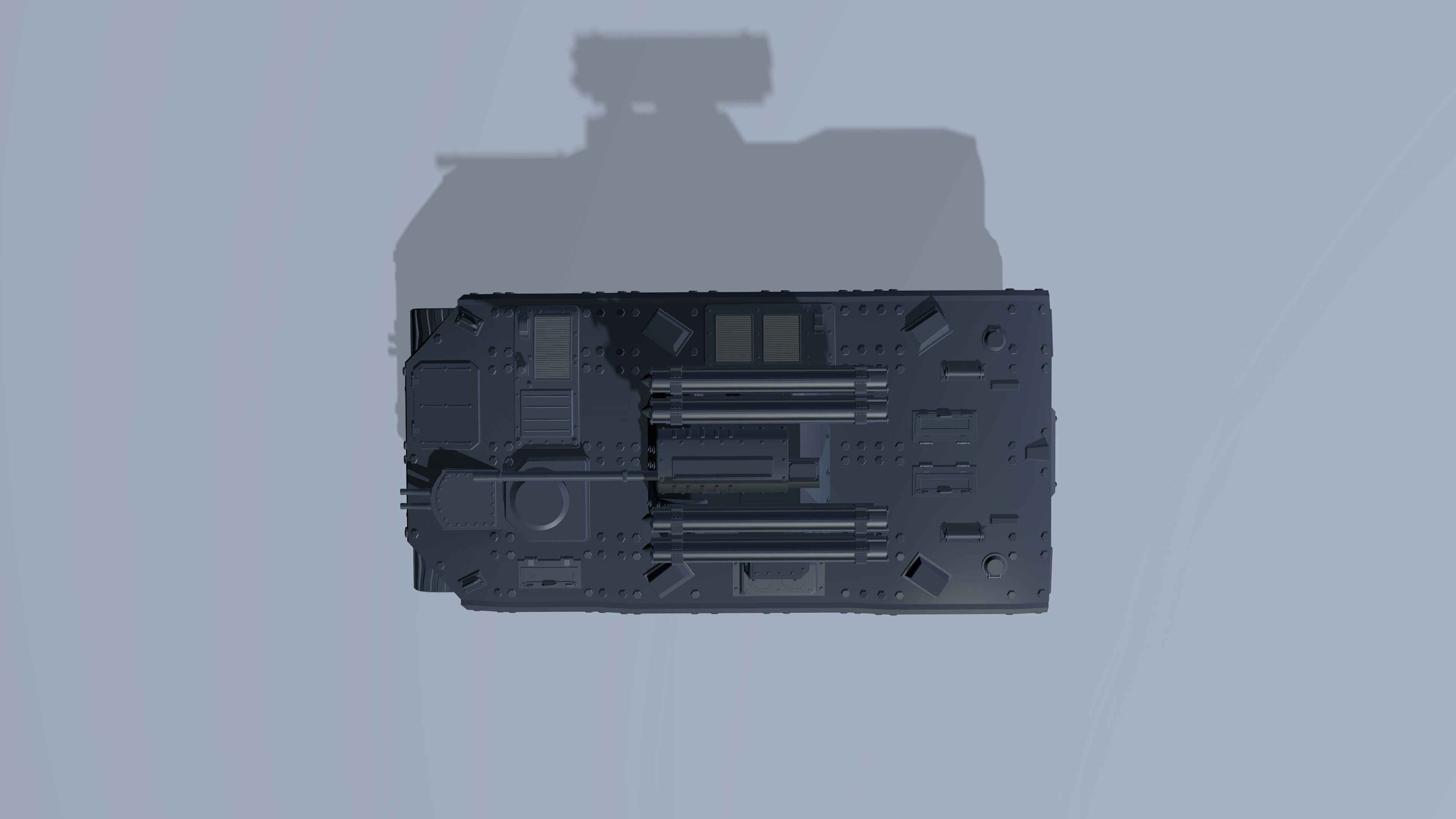 A set of armored infantry vehicles Low-poly 3D model_4