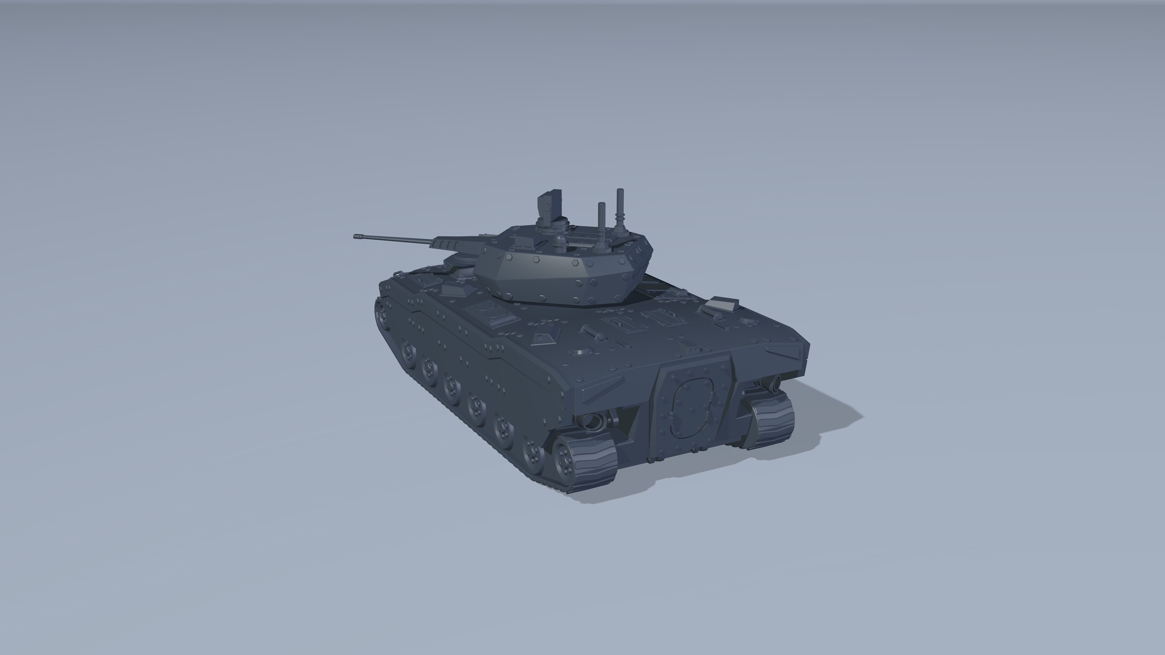 A set of armored infantry vehicles Low-poly 3D model_12