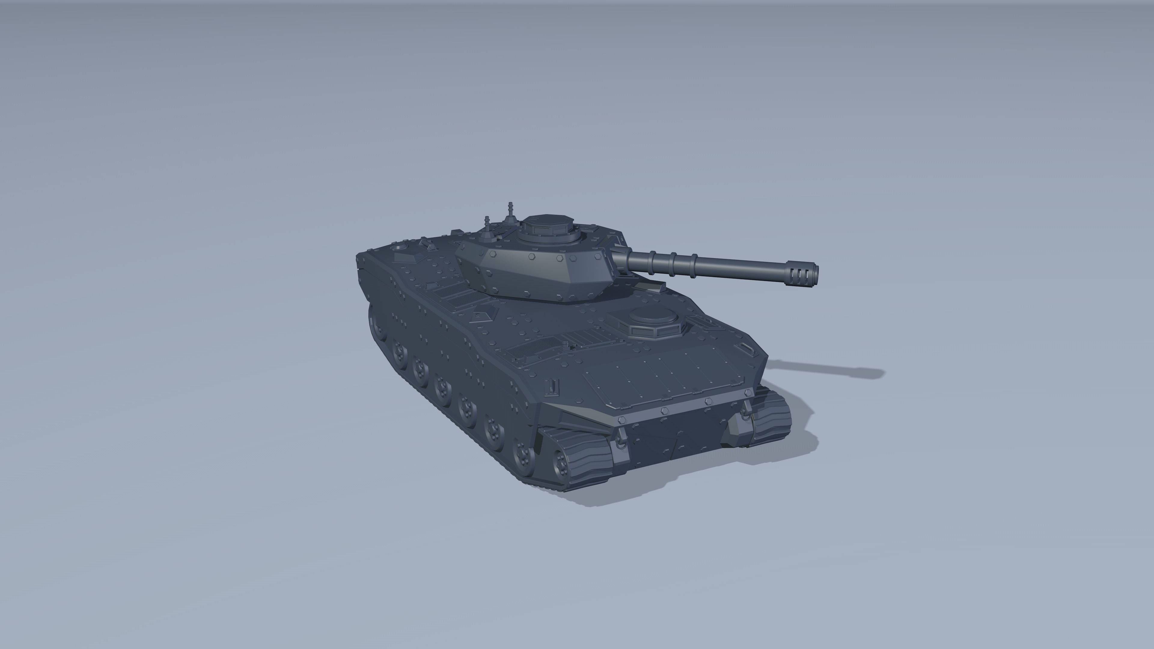 A set of armored infantry vehicles Low-poly 3D model_10