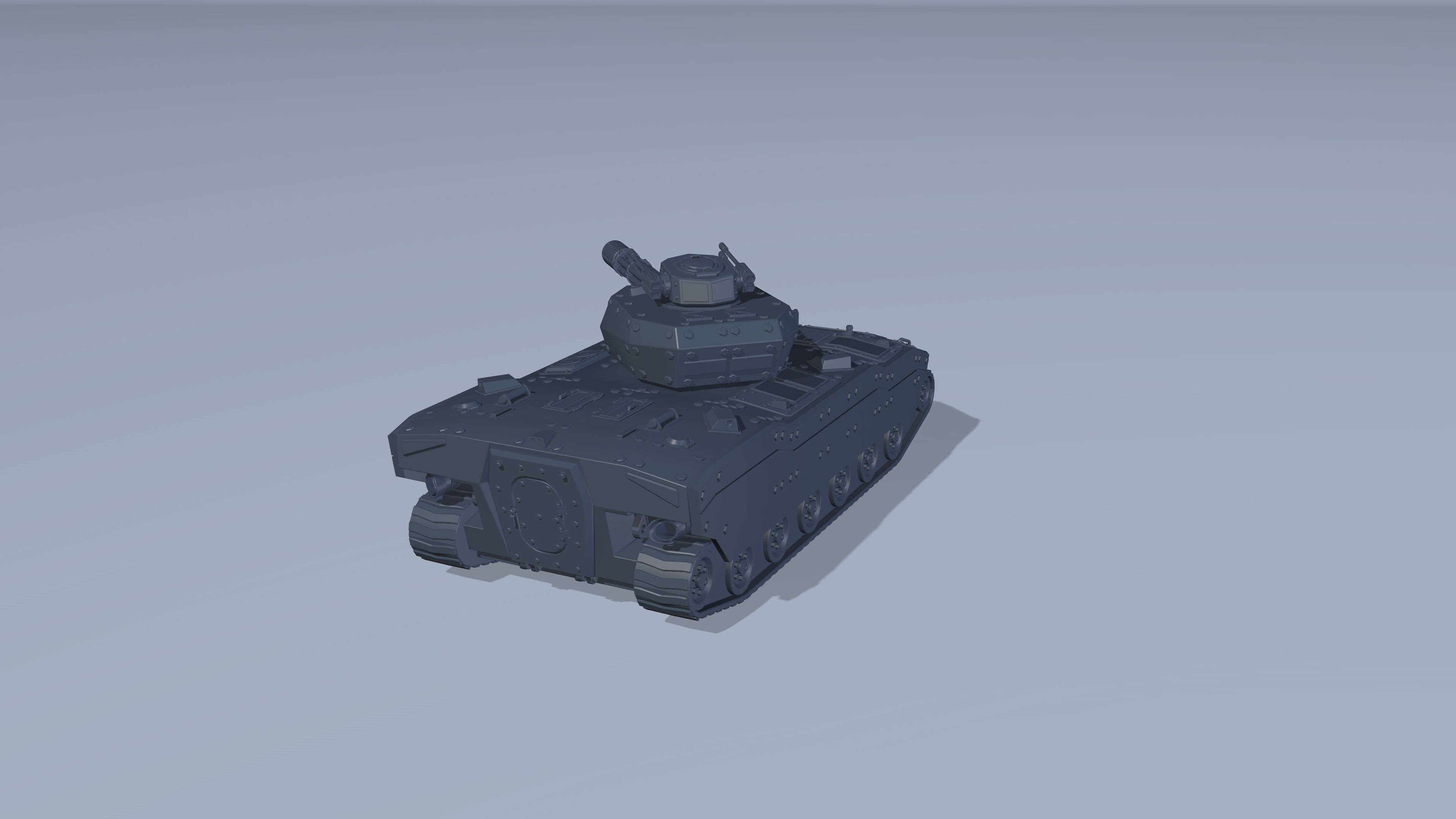 A set of armored infantry vehicles Low-poly 3D model_7