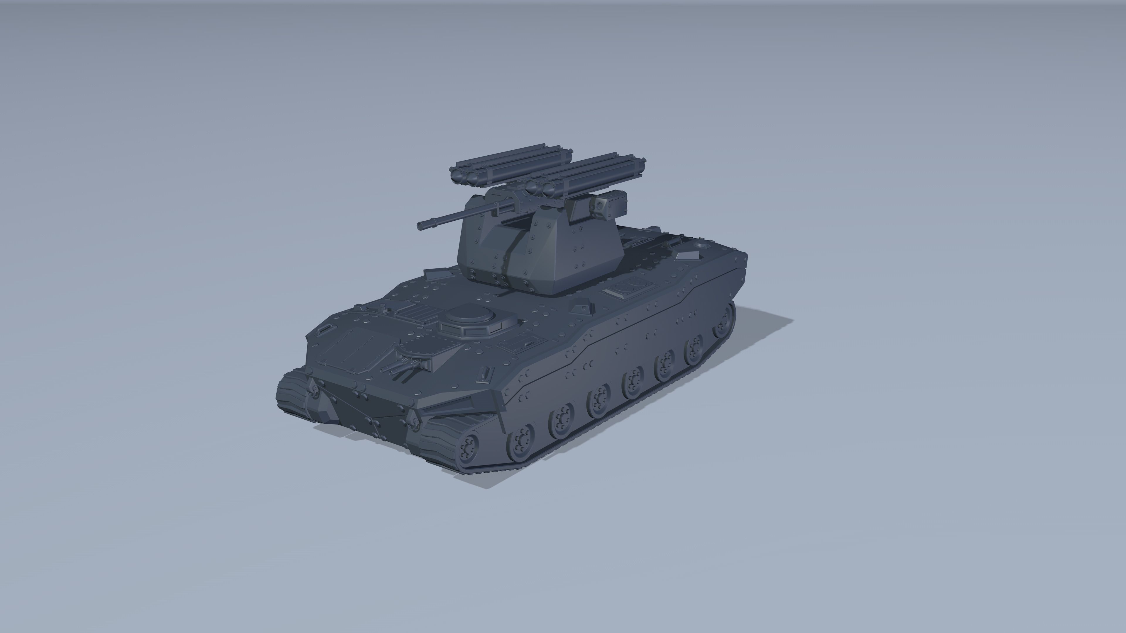 A set of armored infantry vehicles Low-poly 3D model_2
