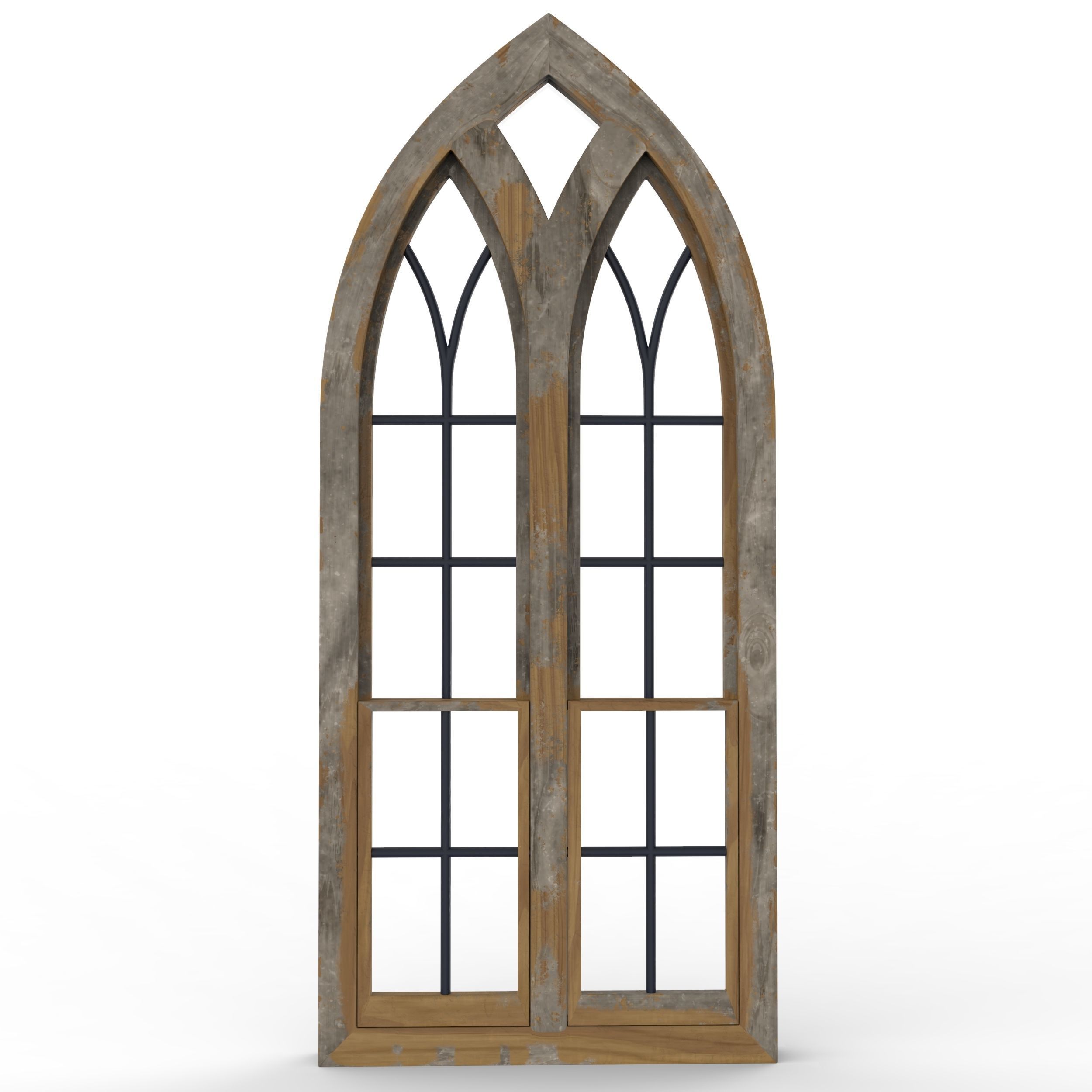 Castle window 3D model_5