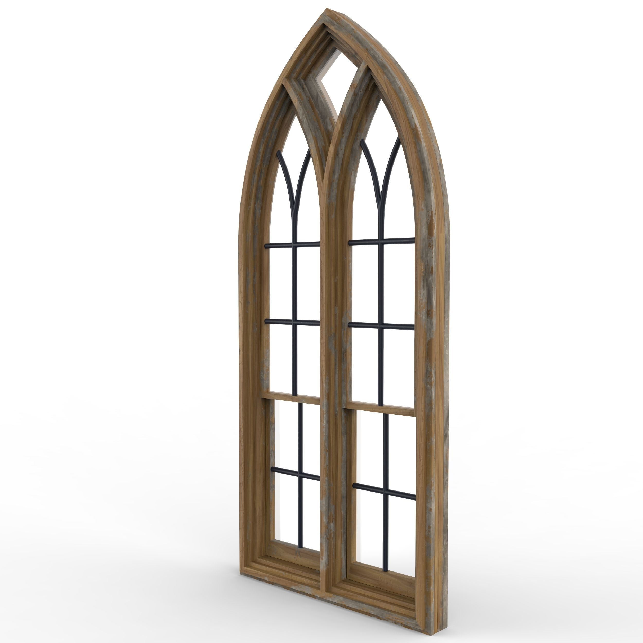 Castle window 3D model_2