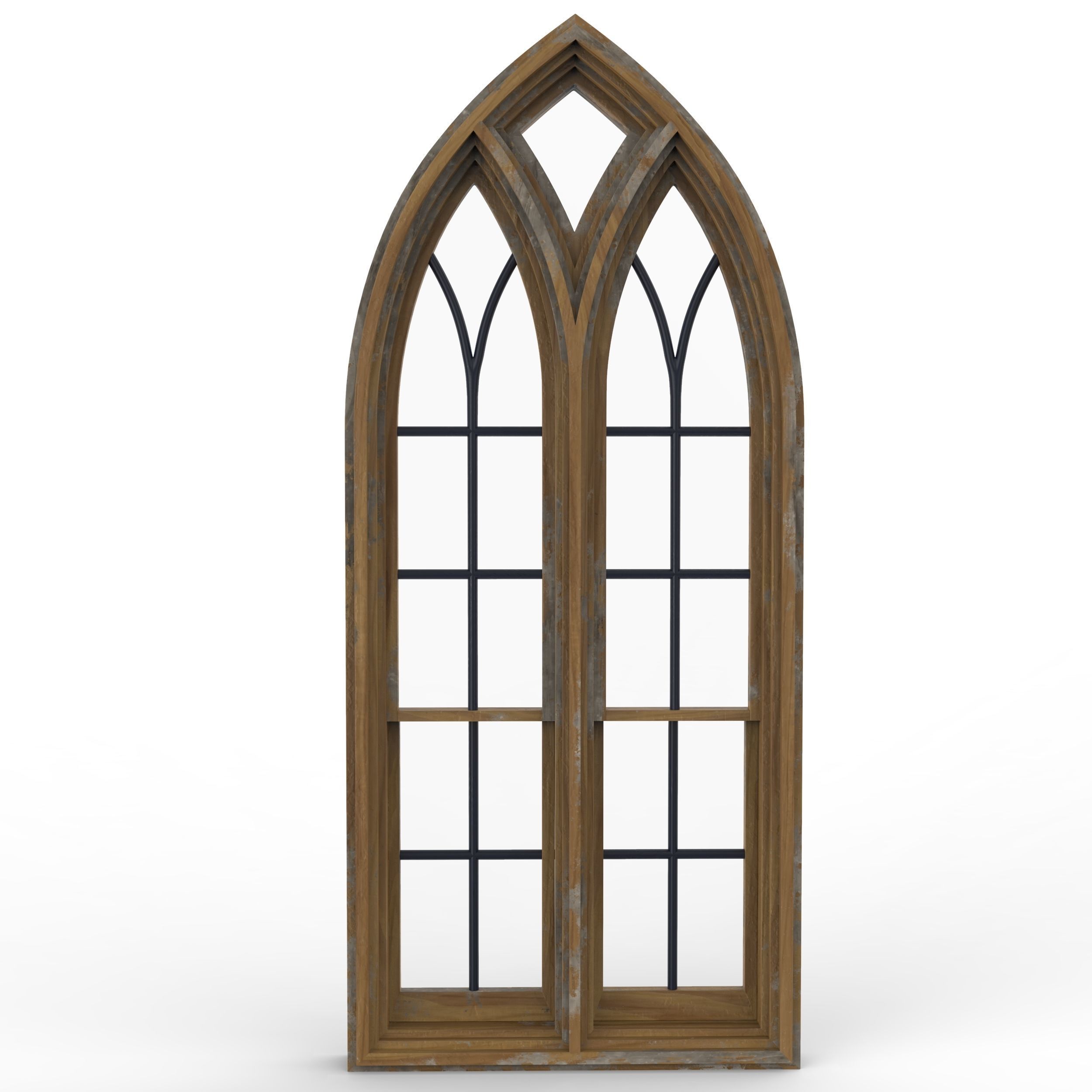 Castle window 3D model_1