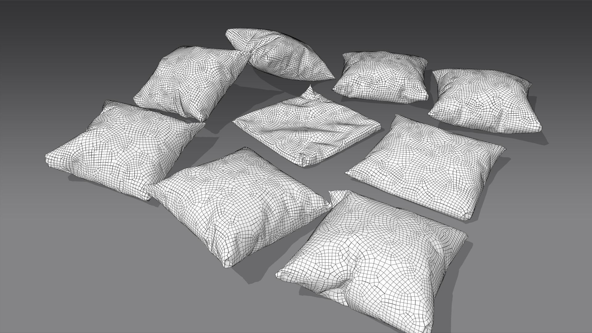 Pillows collection - pillow 3D model_9