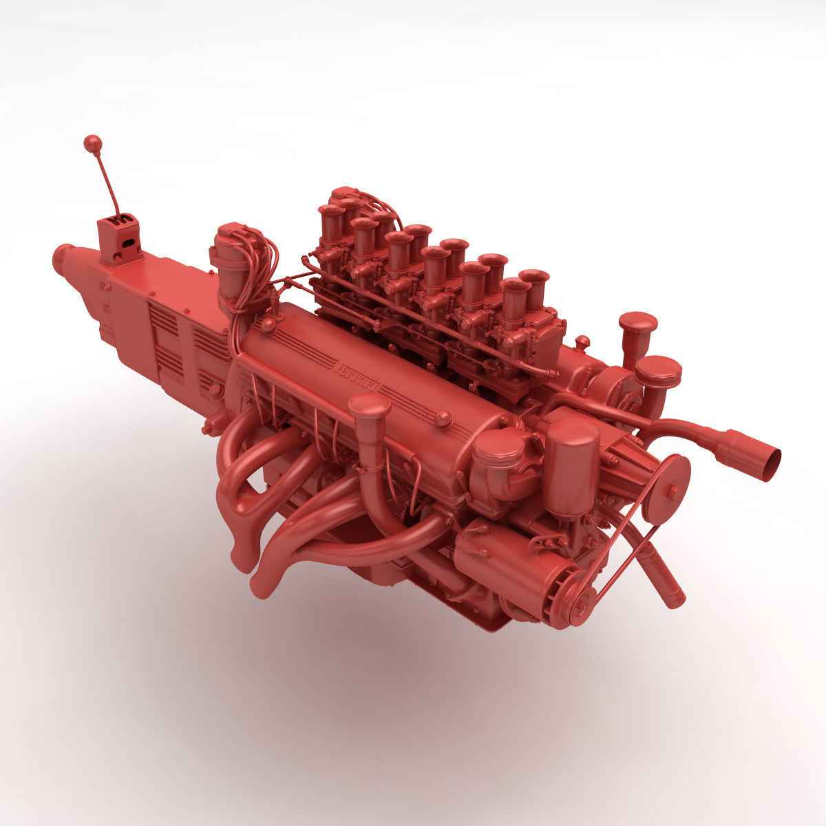 Ferrari Colombo 250 Engine - 3 liter 3D print model_7