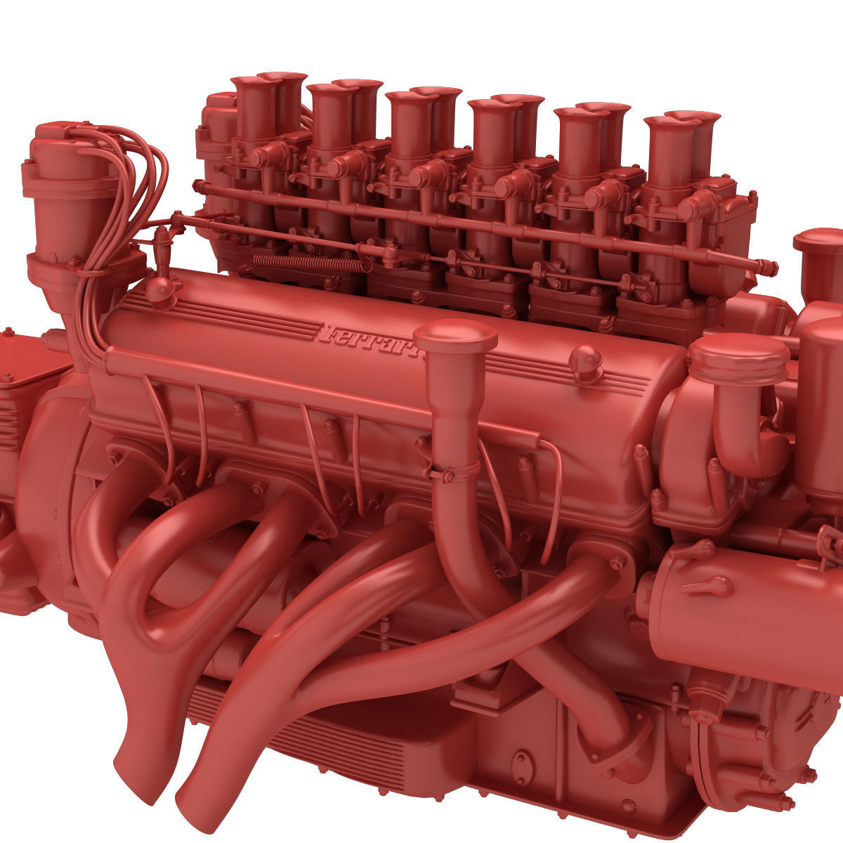 Ferrari Colombo 250 Engine - 3 liter 3D print model_12