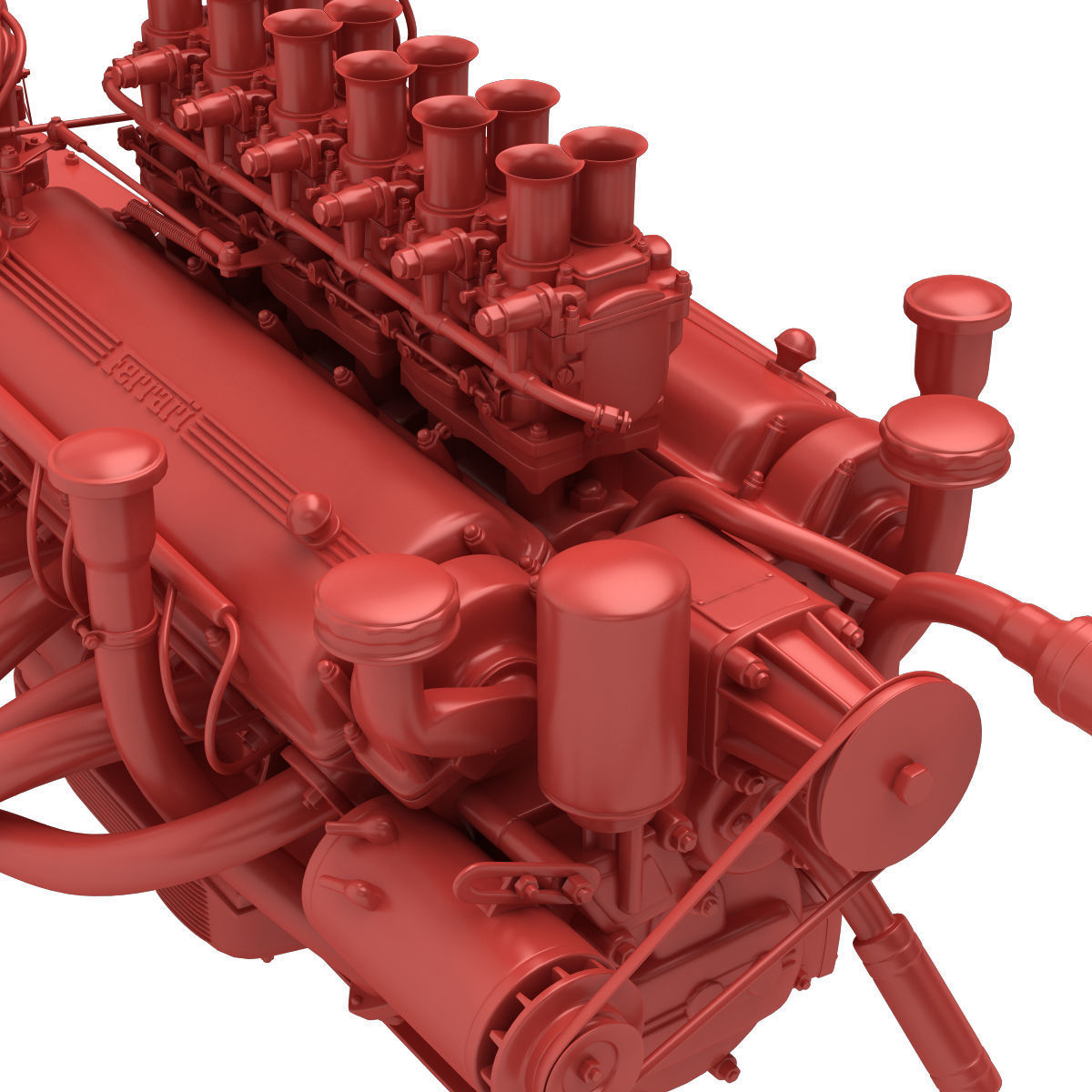 Ferrari Colombo 250 Engine - 3 liter 3D print model_13