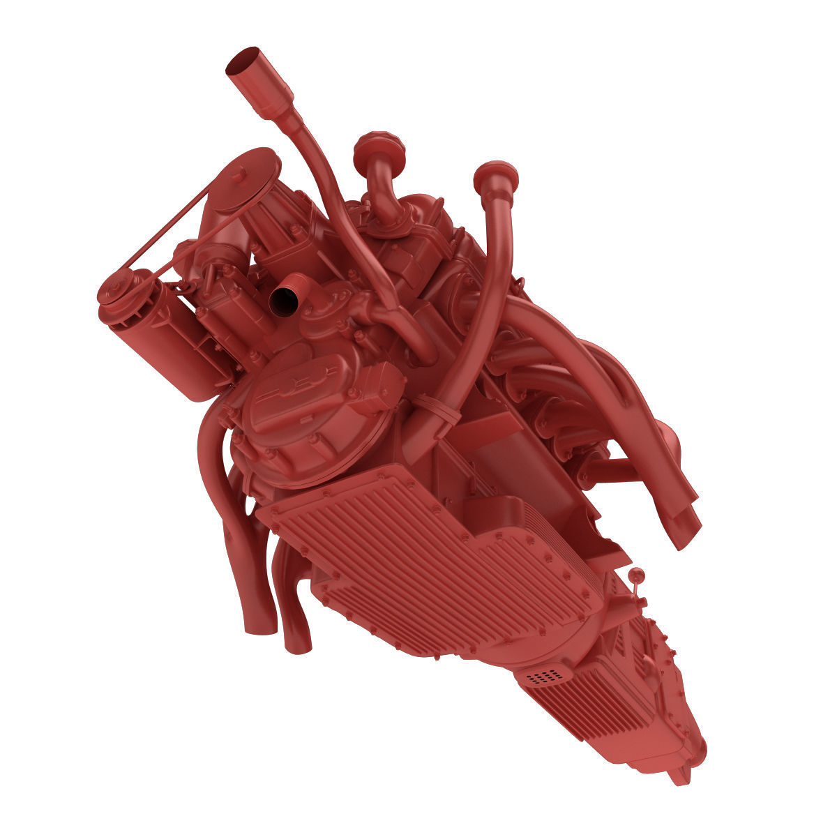 Ferrari Colombo 250 Engine - 3 liter 3D print model_11