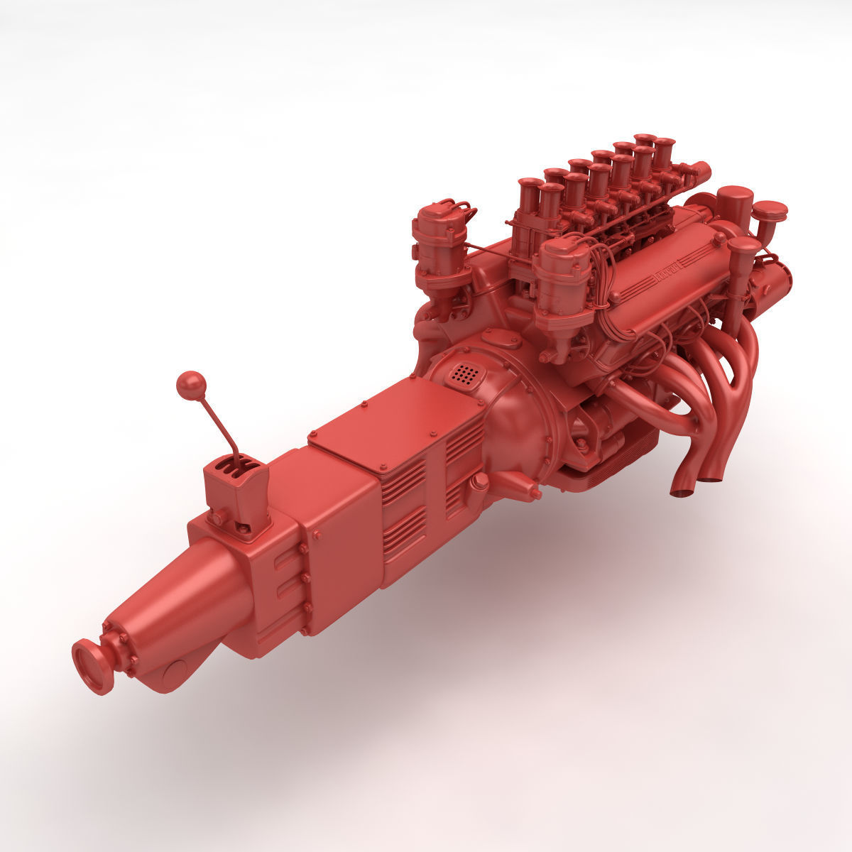 Ferrari Colombo 250 Engine - 3 liter 3D print model_10