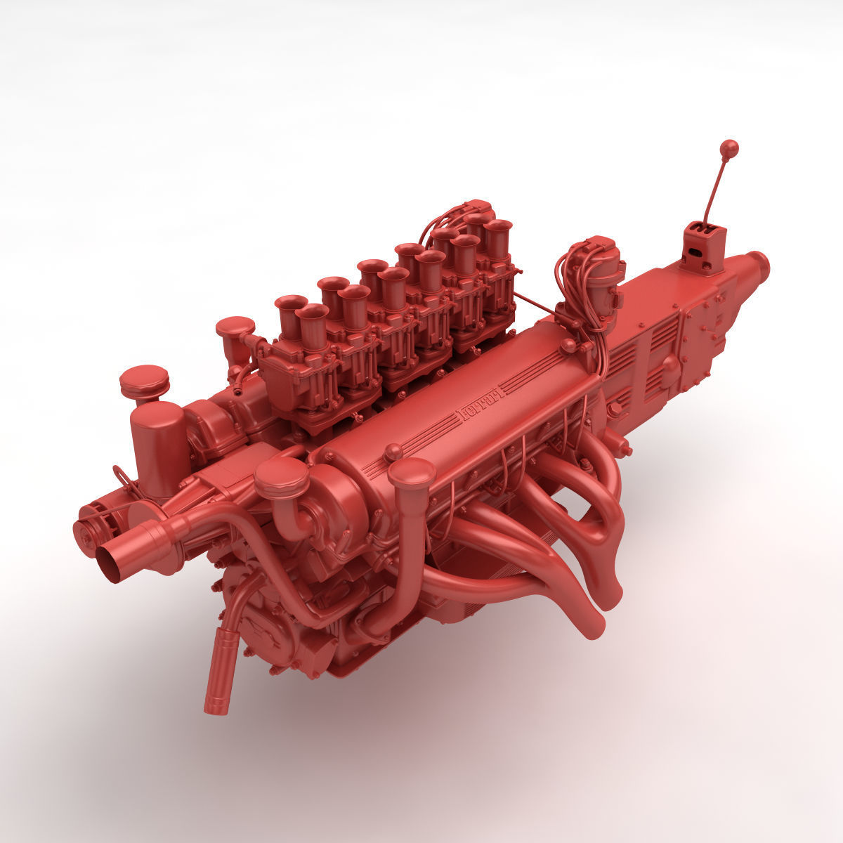 Ferrari Colombo 250 Engine - 3 liter 3D print model_8