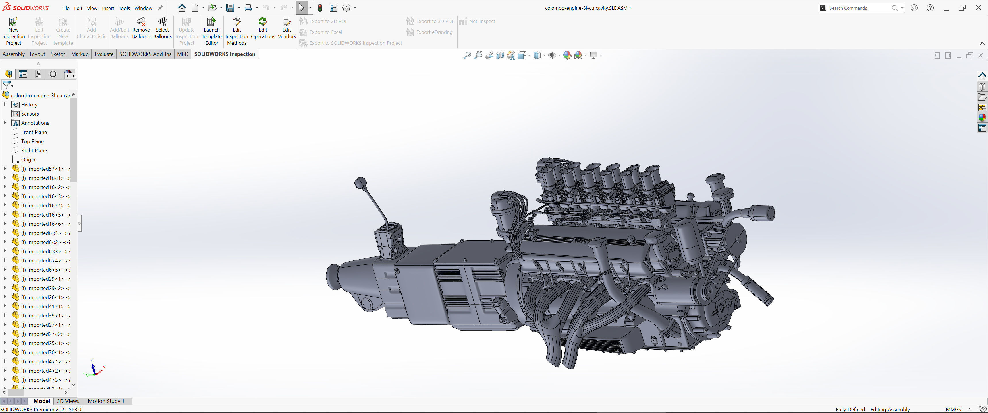 Ferrari Colombo 250 Engine - 3 liter 3D print model_2