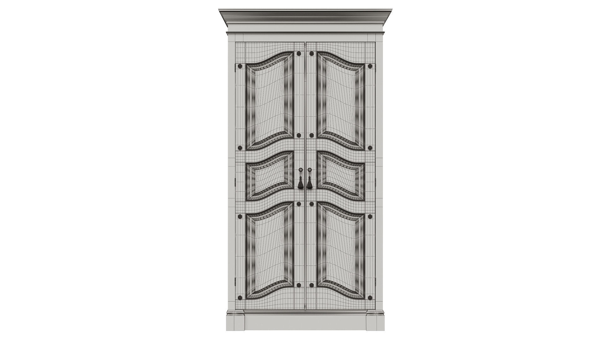 Classic cabinet 08 04 3D model_8