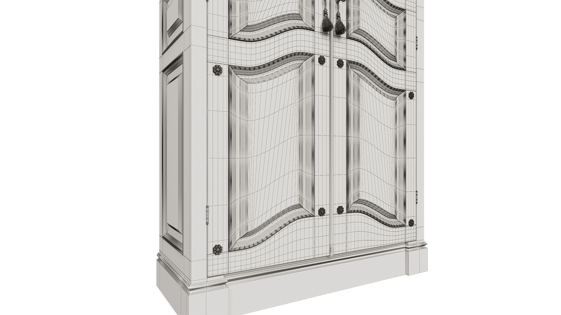 Classic cabinet 08 04 3D model_9