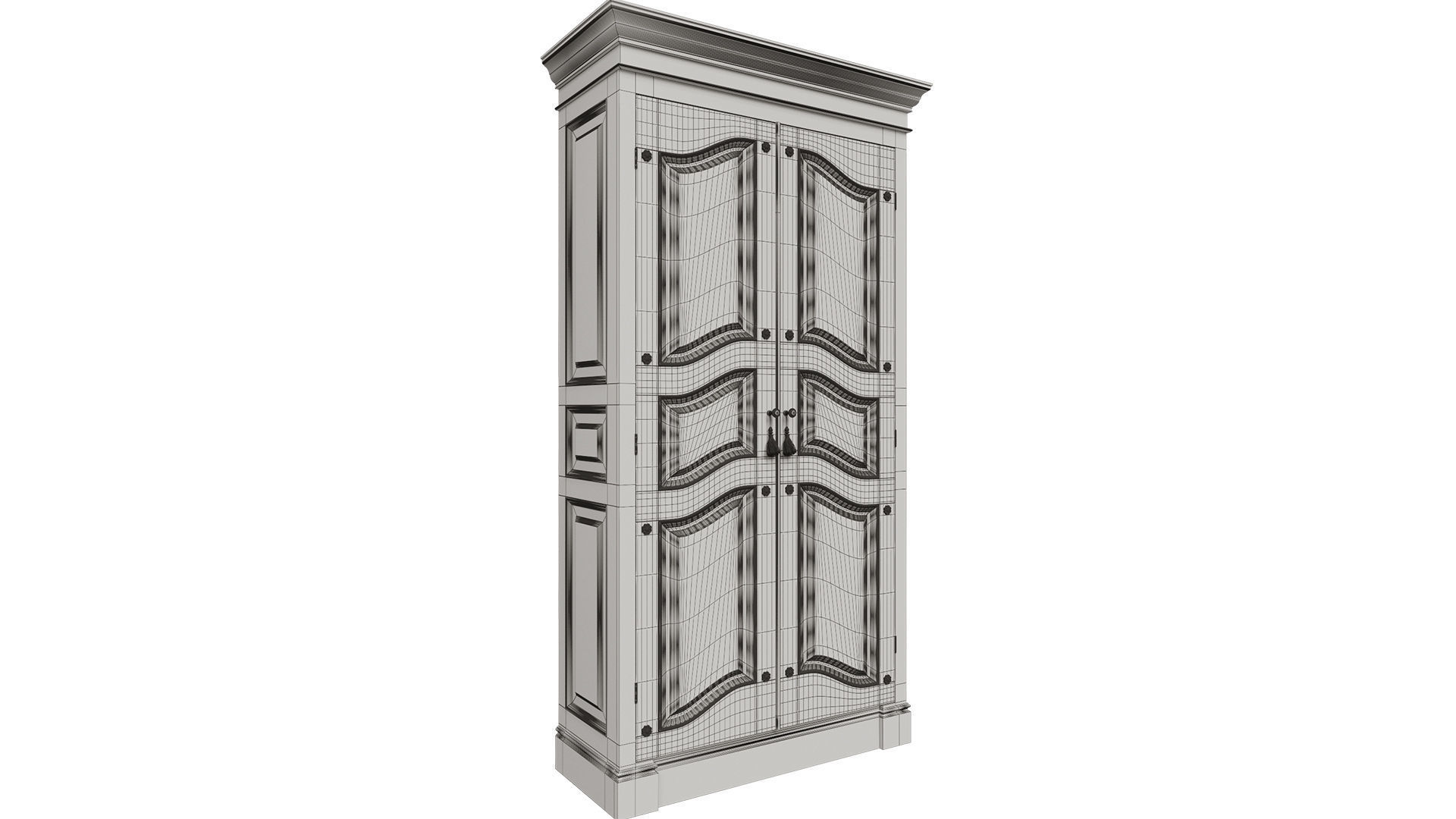 Classic cabinet 08 04 3D model_6