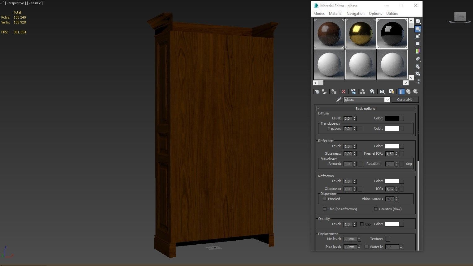 Classic cabinet 08 04 3D model_13