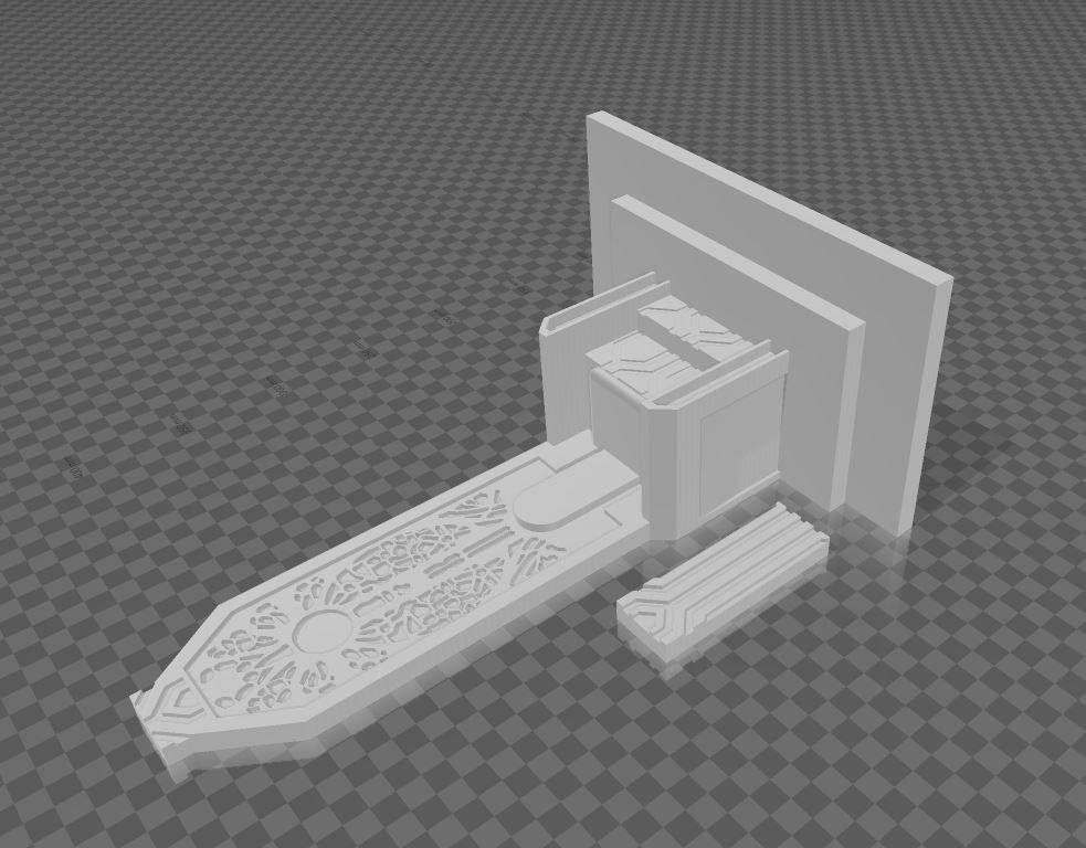 Throne of Mandalore 3D STL Printing File 3D print model_1