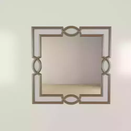 Ornamental Brass Mirror