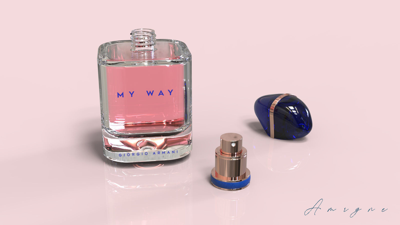 GIORGIO ARMANI MY WAY fragrance  3D print model_4