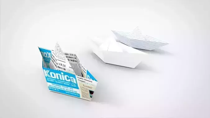 Paper Boat 3D model