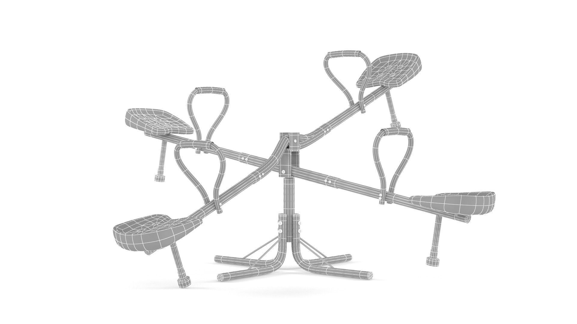 Kids Seesaw 3D model_5
