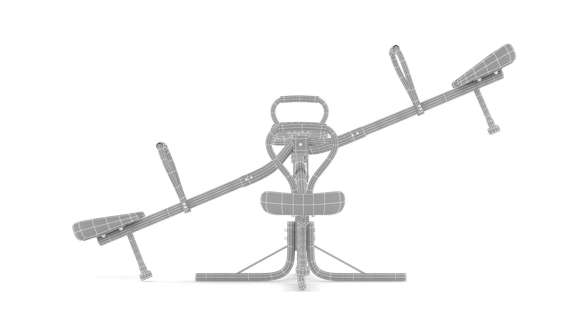 Kids Seesaw 3D model_6