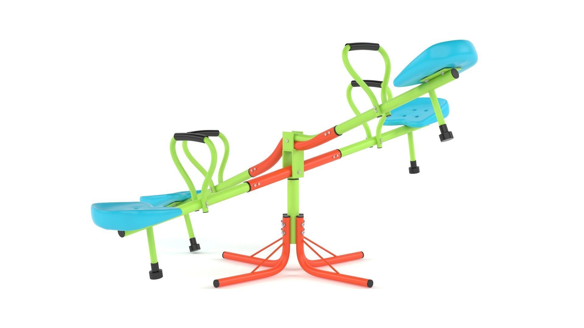 Kids Seesaw 3D model_2