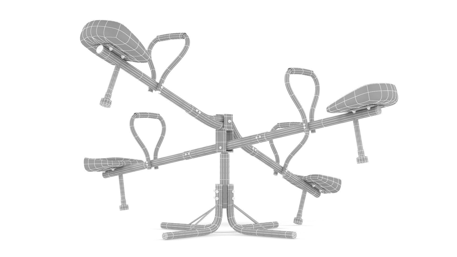 Kids Seesaw 3D model_8