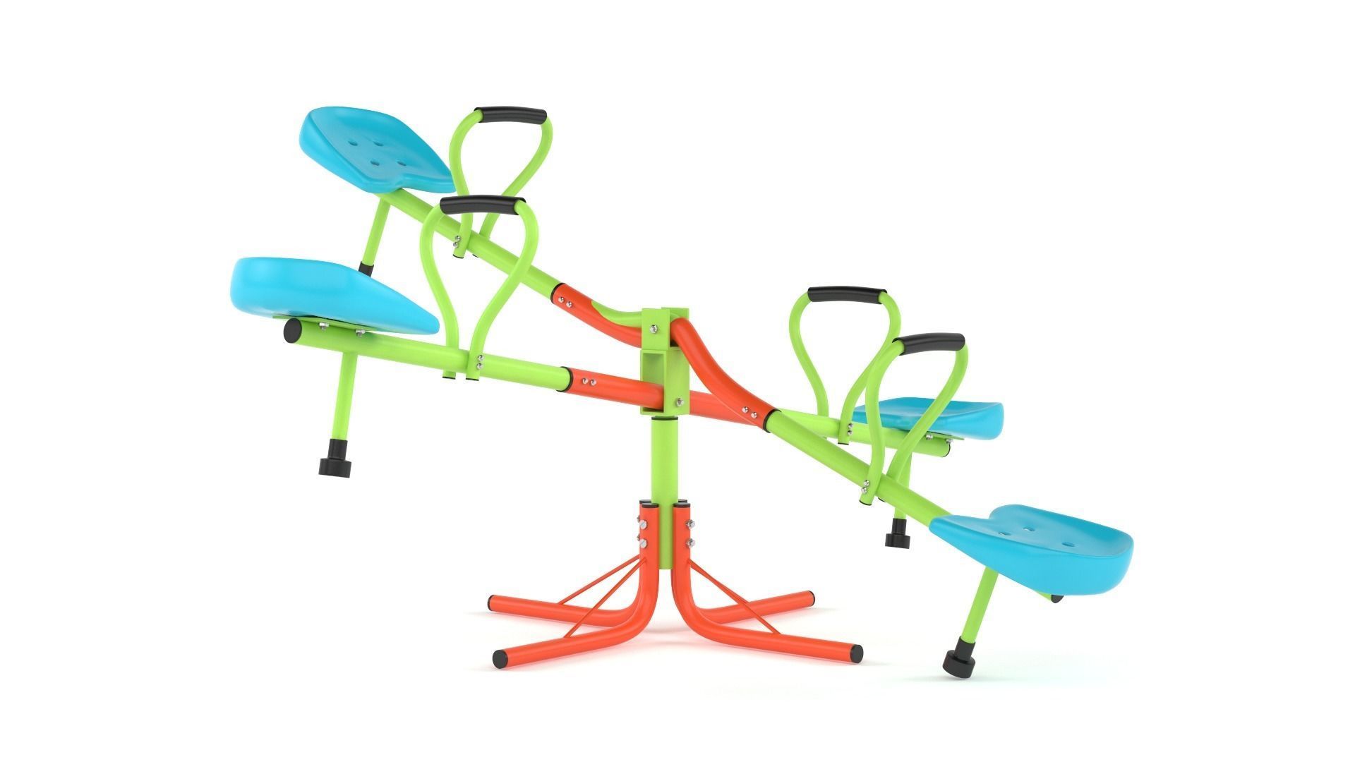Kids Seesaw 3D model_4