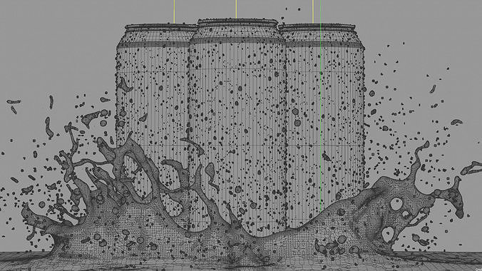 Crown Splash Animated 3D model 7