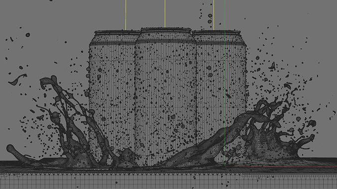 Crown Splash Animated 3D model 5