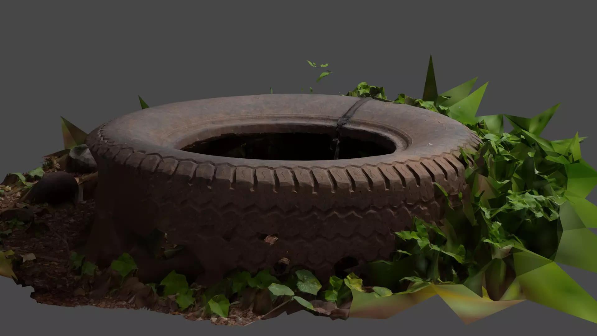 abandoned tire Free 3D model