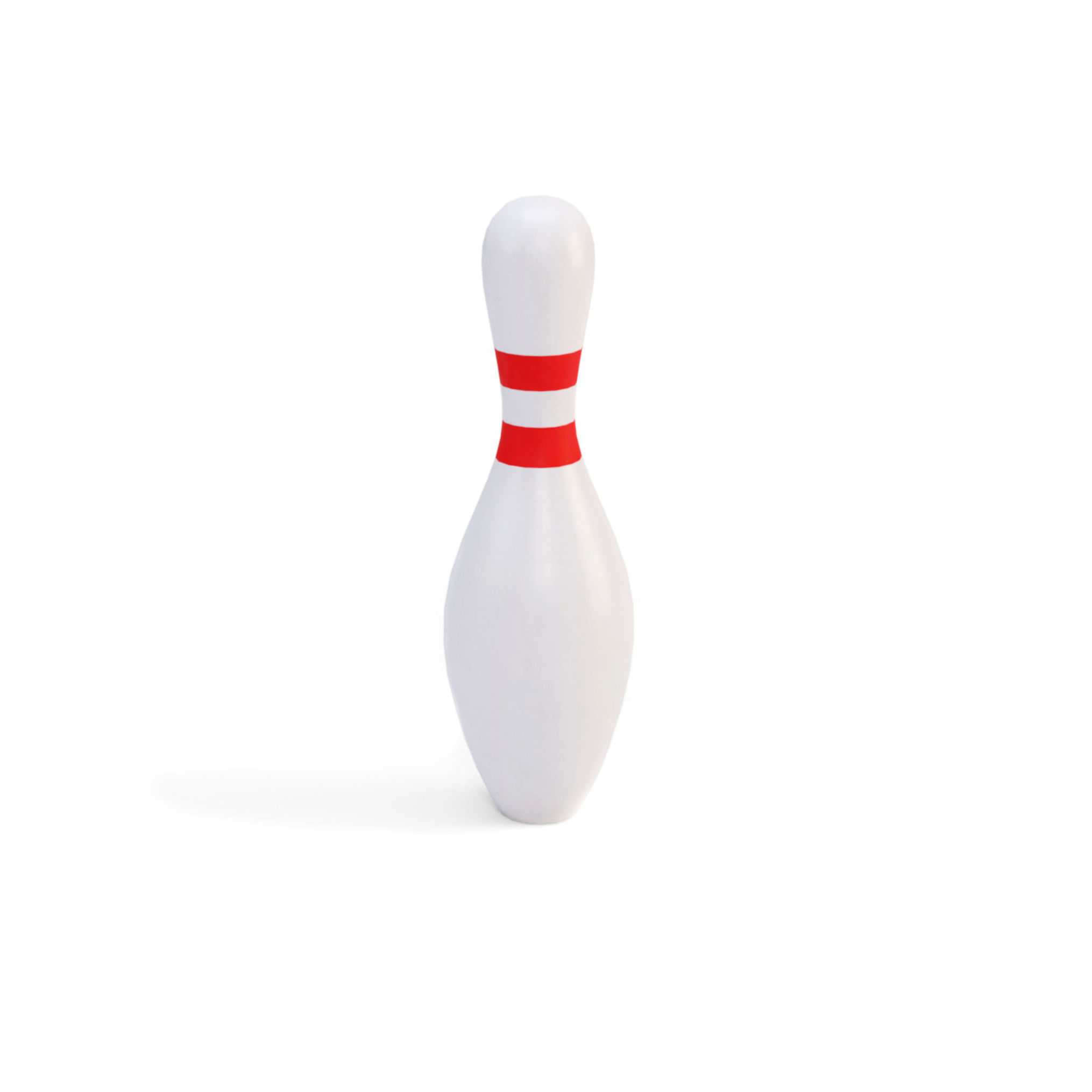 Low Poly Bowling Pin Low-poly 3D model_1