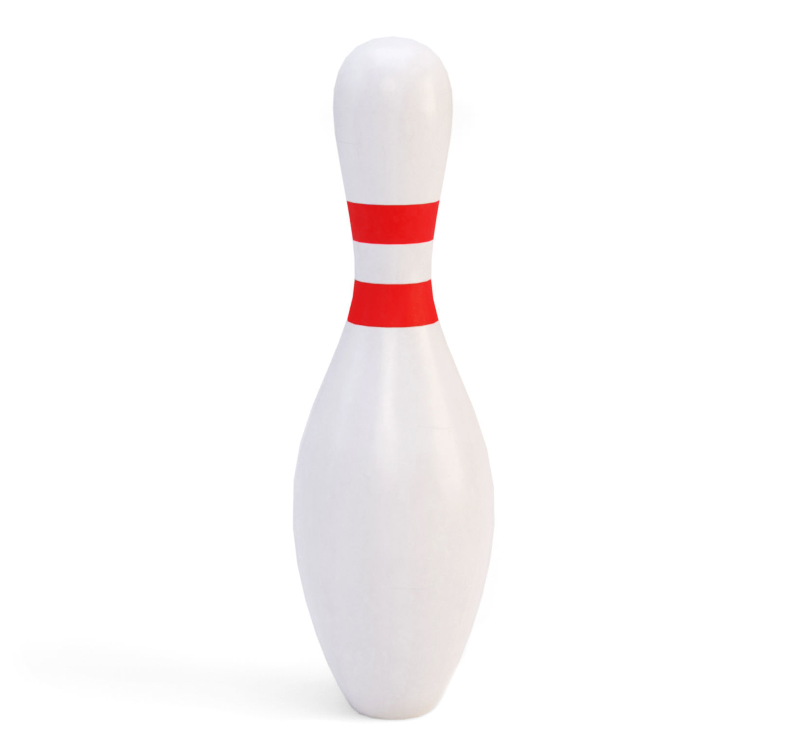 Low Poly Bowling Pin Low-poly 3D model_3
