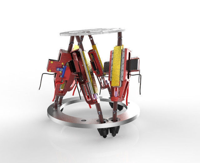Stewart platform 3D model_4