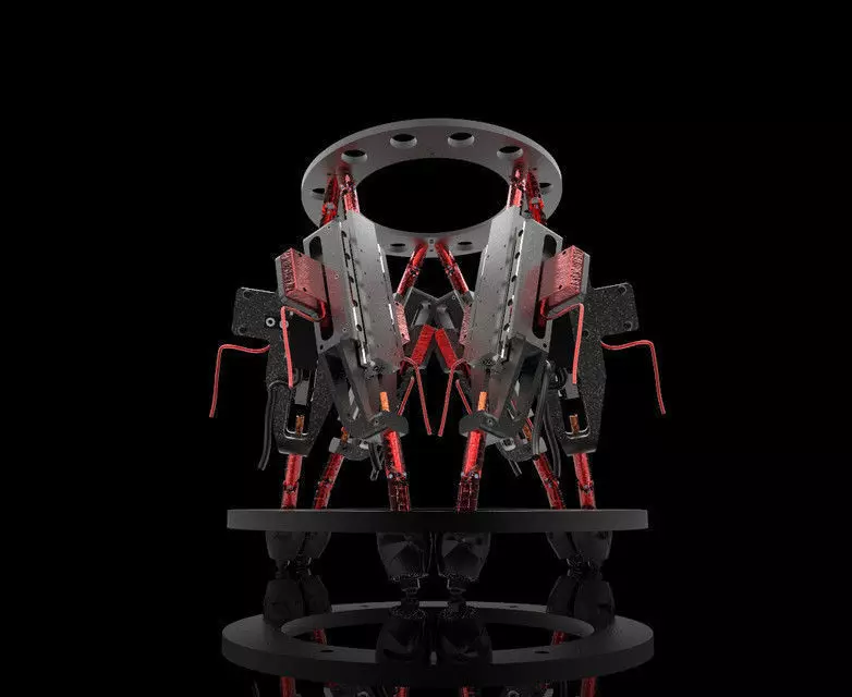 Stewart platform 3D model_0