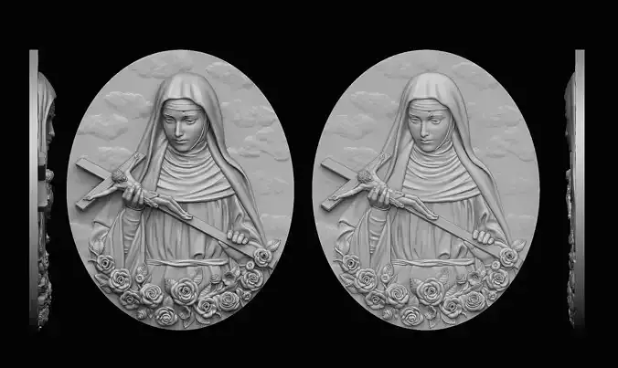 SAINT RITA Two Thickness Variants 3D print model
