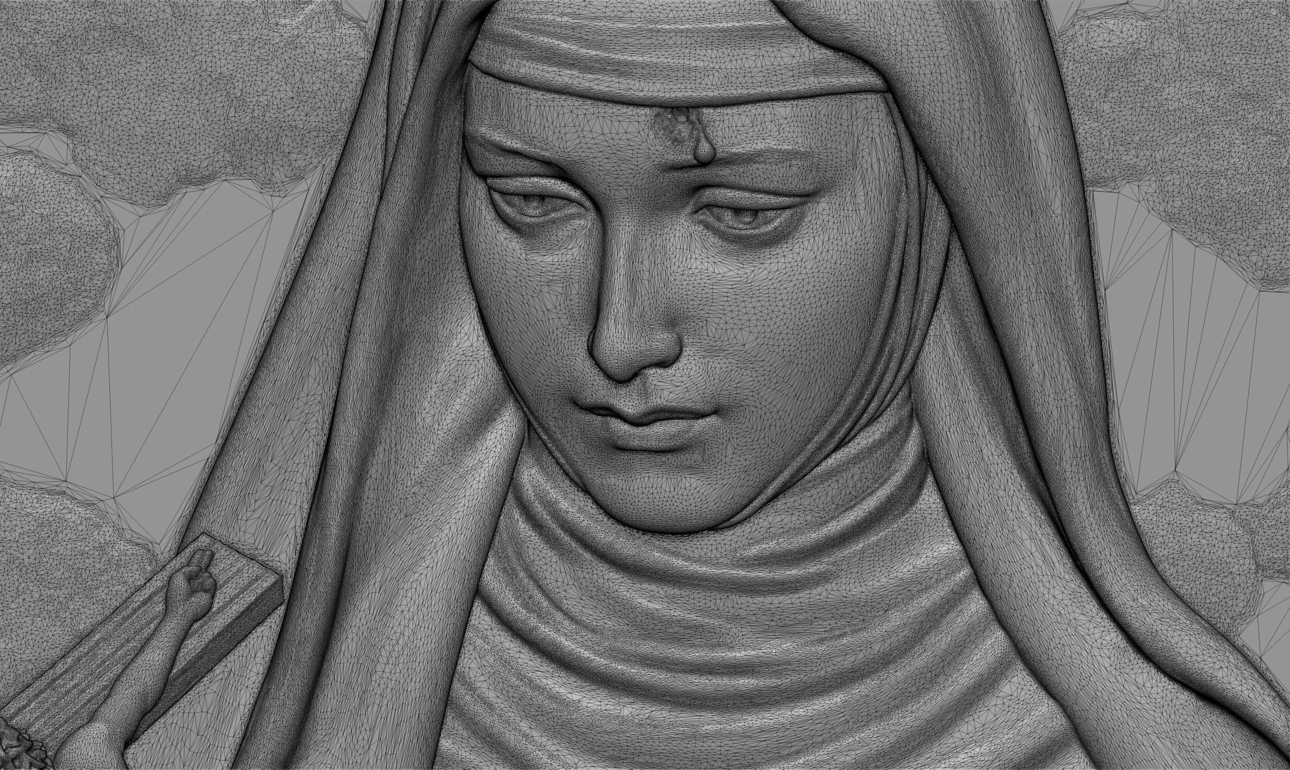 SAINT RITA Two Thickness Variants 3D print model_7