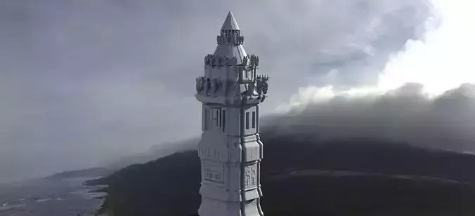 Ancient Tower Fantasy 3D model