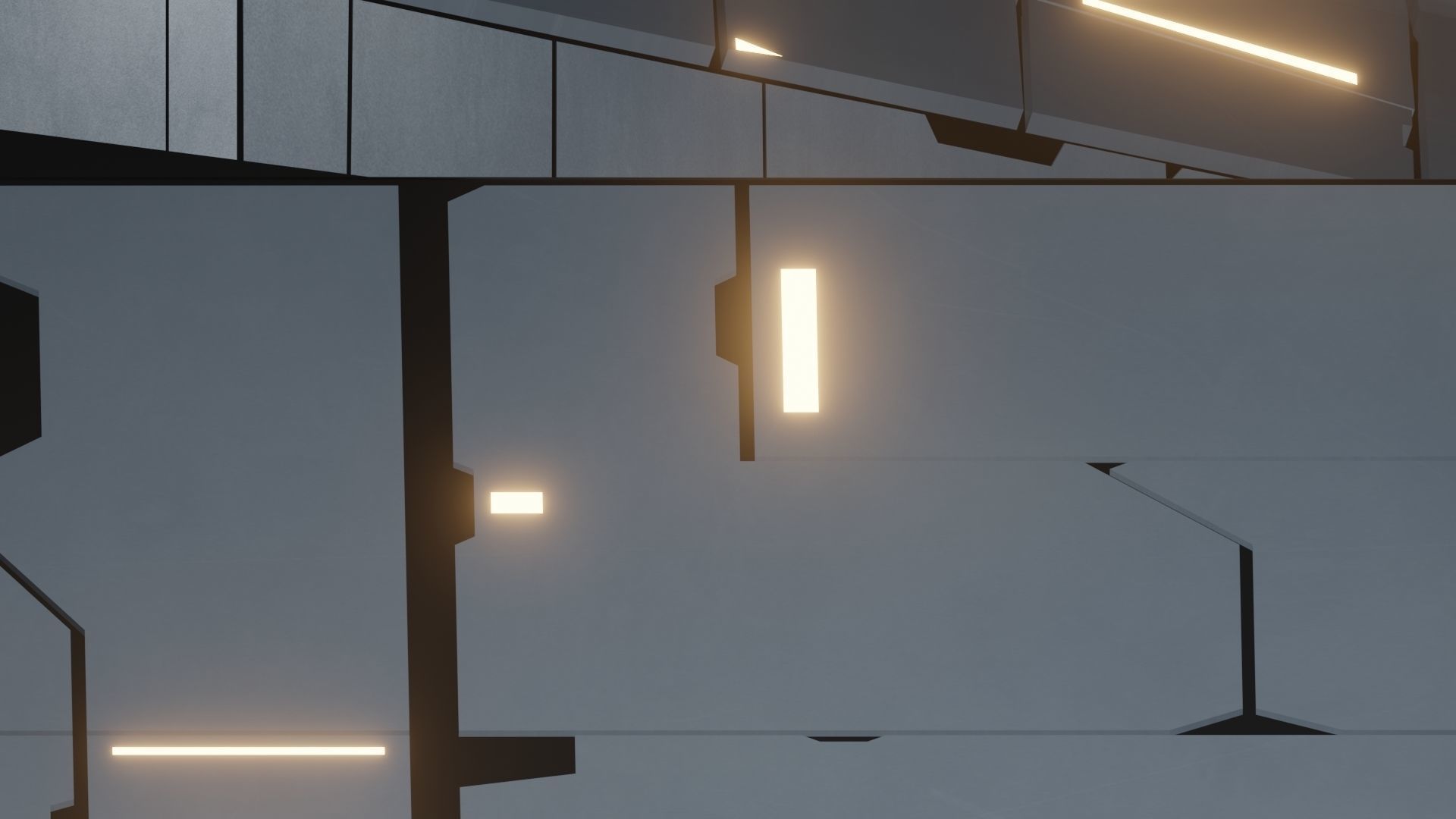 Hunter VI Spaceship Low-poly 3D model_8