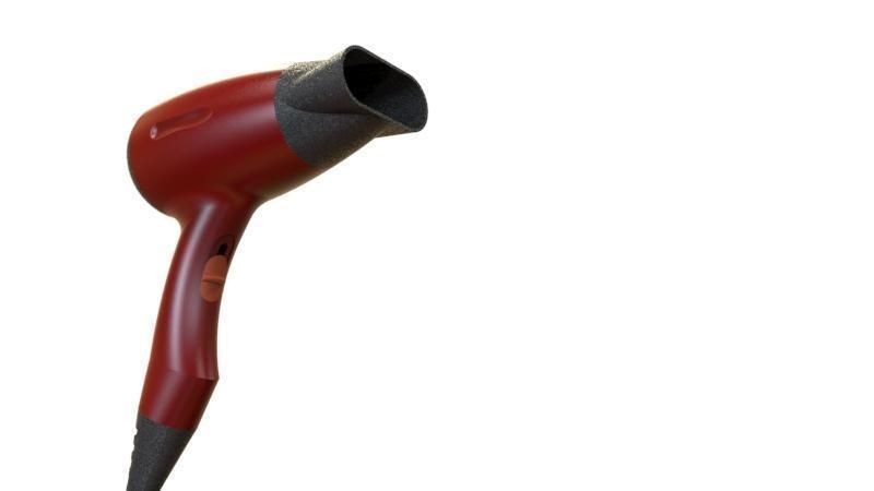 Hair Dryer Free 3D model_1